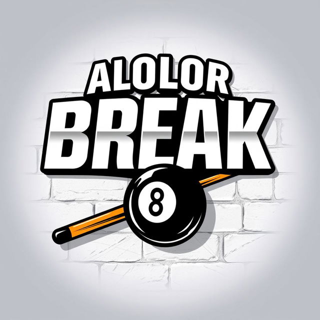 A logo design featuring ALOLOR BREAK ZONE prominently displayed at the top in the iconic Avengers font, designed with a striking 3D effect to enhance depth and visual interest