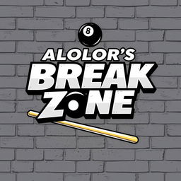 A logo design for ALOLOR's BREAK ZONE, prominently displayed in the bold and dynamic style of Marvel's font