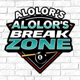 A logo design for ALOLOR's BREAK ZONE, prominently displayed in the bold and dynamic style of Marvel's font