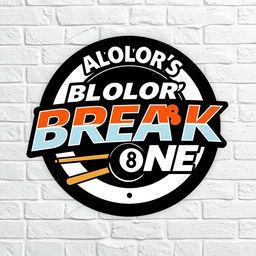 A logo design for ALOLOR's BREAK ZONE, prominently displayed in the bold and dynamic style of Marvel's font