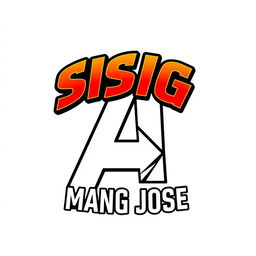 A sleek and modern logo design for 'SISIG NI MANG JOSE', styled in a font reminiscent of the Avengers movie logo