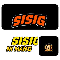 A sleek and modern logo design for 'SISIG NI MANG JOSE', styled in a font reminiscent of the Avengers movie logo