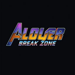 A striking logo design featuring the text "ALOLOR BREAK ZONE" styled in a bold and dynamic font reminiscent of the Avengers movie branding