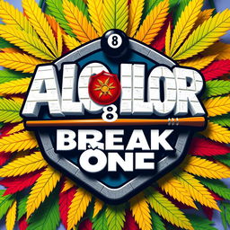 A logo design for 'ALOLOR BREAK ZONE' featuring a stylized Avengers font