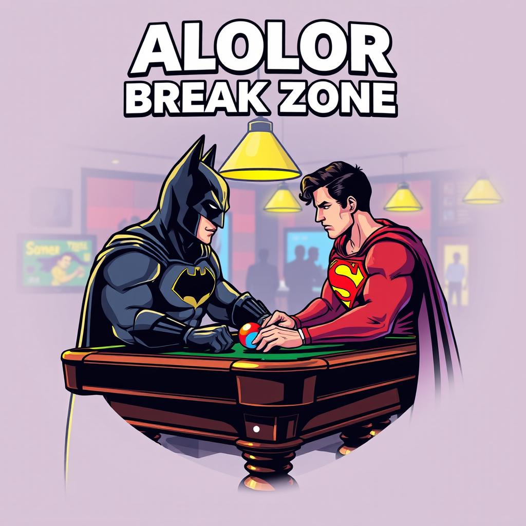 A logo design for 'ALOLOR BREAK ZONE' featuring the text in a prominent Avengers font at the top