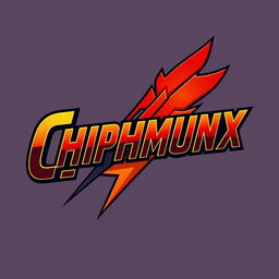 A logo design for 'CHIPMUNX' displayed in a bold and impactful Avengers font