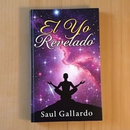A book cover featuring a human figure in a meditative pose against a breathtaking starry sky, symbolizing the connection between the inner self and the universe