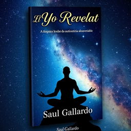 A book cover featuring a human figure in a meditative pose against a breathtaking starry sky, symbolizing the connection between the inner self and the universe