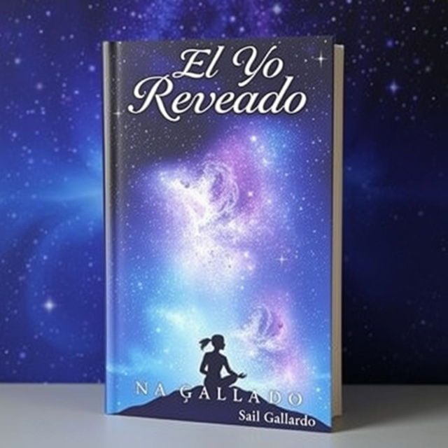 A captivating book cover that features a human figure in a tranquil pose against a breathtaking starry sky, symbolizing the deep connection between the inner self and the universe