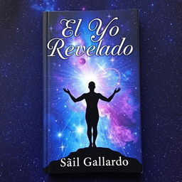 A captivating book cover that features a human figure in a tranquil pose against a breathtaking starry sky, symbolizing the deep connection between the inner self and the universe