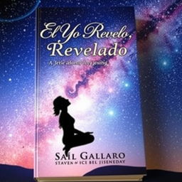 A captivating book cover that features a human figure in a tranquil pose against a breathtaking starry sky, symbolizing the deep connection between the inner self and the universe