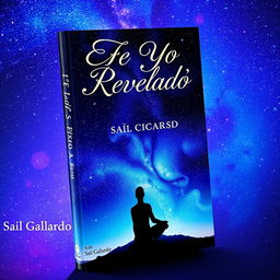 A captivating book cover that features a human figure in a tranquil pose against a breathtaking starry sky, symbolizing the deep connection between the inner self and the universe