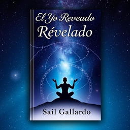 A book cover showcasing a human figure in a meditative stance against a magnificent starry sky, beautifully symbolizing the connection between the inner self and the universe