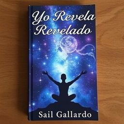 A book cover showcasing a human figure in a meditative stance against a magnificent starry sky, beautifully symbolizing the connection between the inner self and the universe