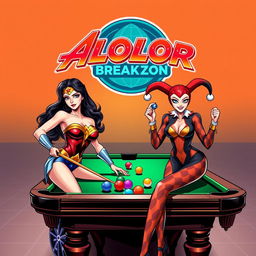 A vibrant and dynamic logo design for "ALOLOR BREAK ZONE" prominently displayed at the top