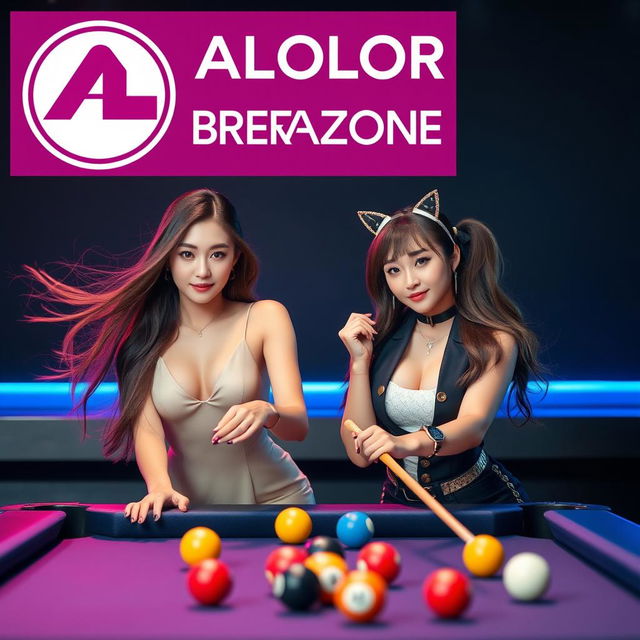 A striking logo design for "ALOLOR BREAK ZONE" prominently displayed at the top