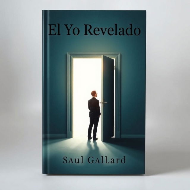 A book cover featuring a slightly ajar door with a silhouette of a person standing before it