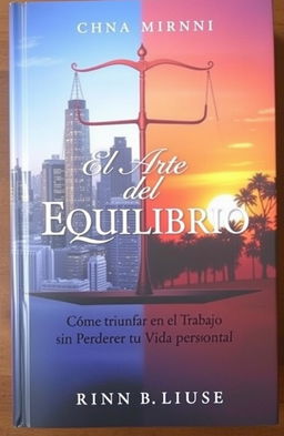 A captivating book cover for 'El Arte del Equilibrio: Cómo Triunfar en el Trabajo sin Perder tu Vida Personal'