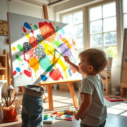 An educational scene depicting observational learning in action
