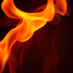 A close-up image of a vibrant flame, with rich hues of orange, red, and yellow dancing upwards