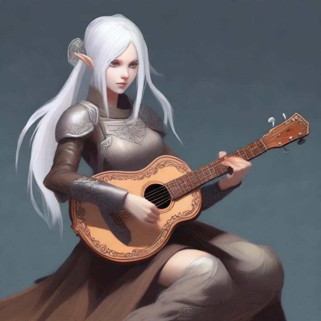 A female Changeling with ethereal white hair