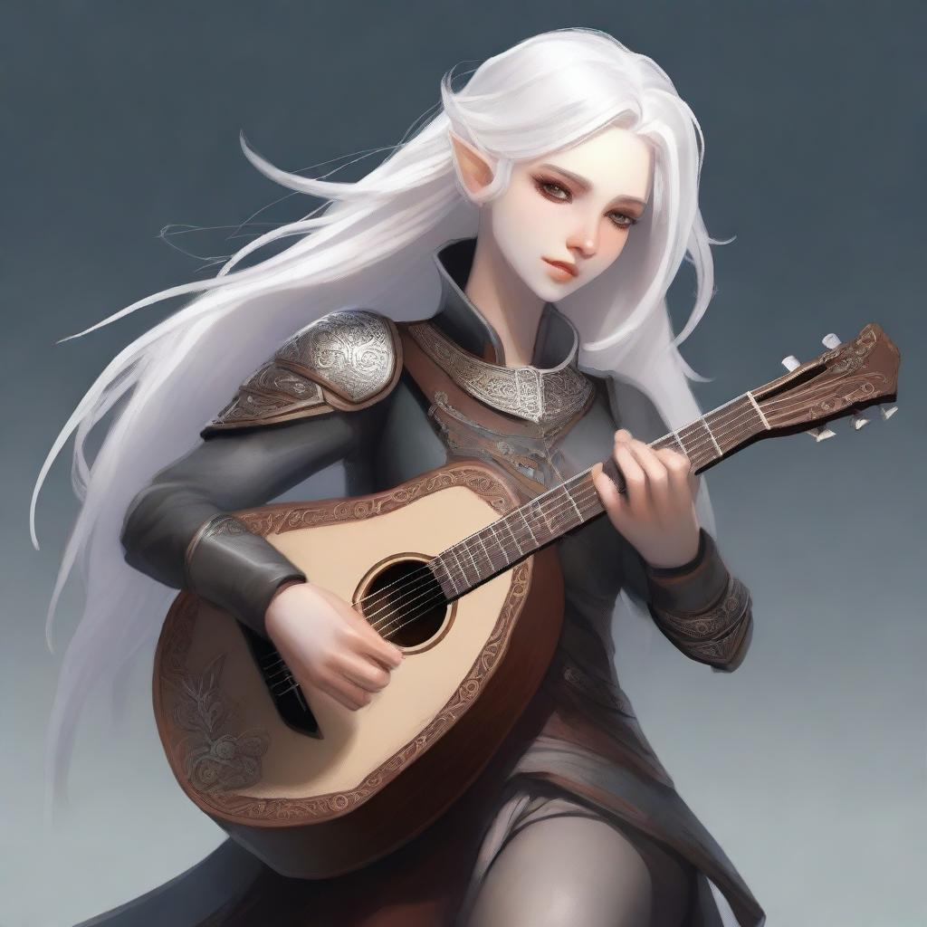 A female Changeling with ethereal white hair