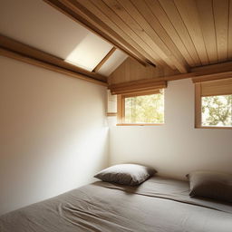 Design a compact 1.5 by 3 meter bedroom with two windows, ensuring ample natural light and an efficient use of space.