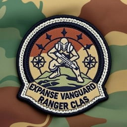A clothing patch badge for the Expanse Vanguard, specifically designed for the Ranger Class