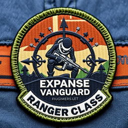 A clothing patch badge for the Expanse Vanguard, specifically designed for the Ranger Class
