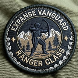 A clothing patch badge for the Expanse Vanguard, specifically for the Ranger Class