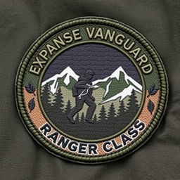 A clothing patch badge for the Expanse Vanguard, specifically for the Ranger Class