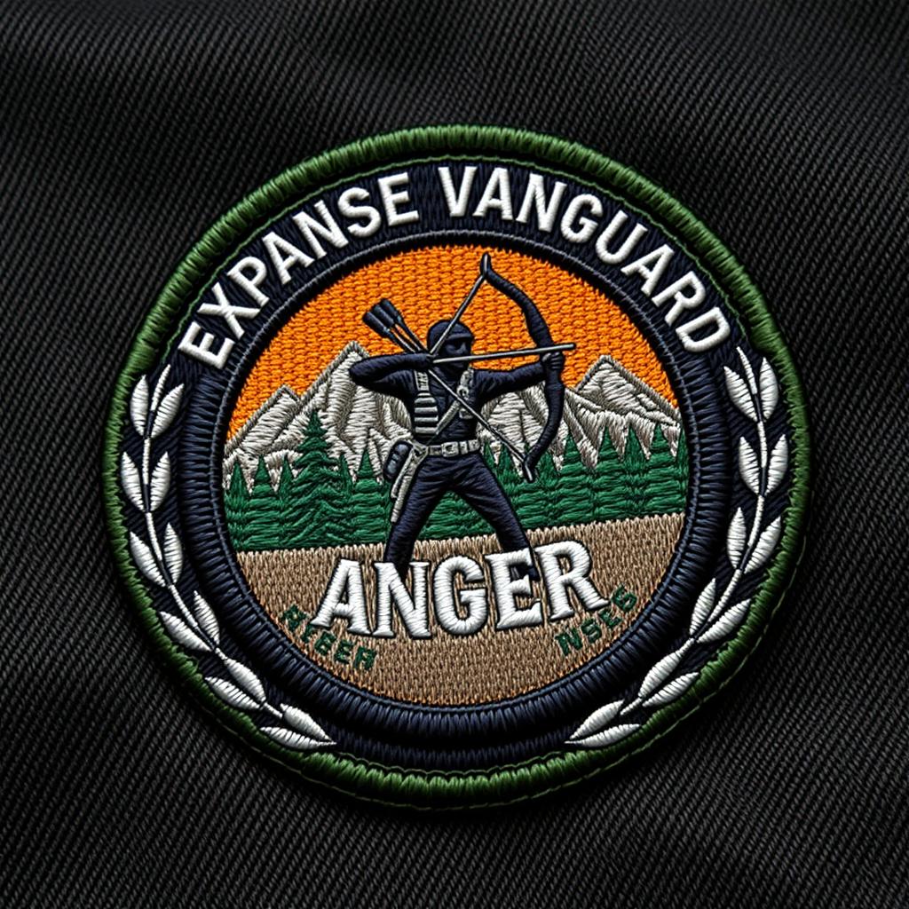 A clothing patch badge for the Expanse Vanguard, specifically for the Ranger Class