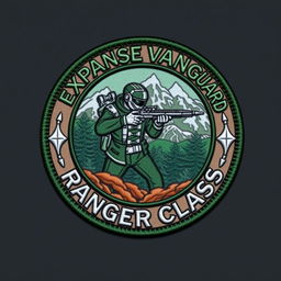A clothing patch badge for the Expanse Vanguard, Ranger Class