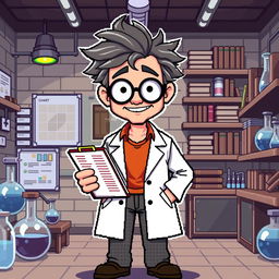 A highly pixelated 16-bit character design of a good guy guide, who serves as an aid to the main character in a retro video game