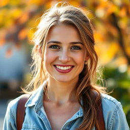 A 35-year-old woman with European features, including Scandinavian, Slavic, and Mediterranean traits
