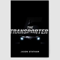 A minimalist, modern poster for 'The Transporter 5' featuring Jason Statham