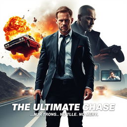 A captivating poster concept titled 'The Ultimate Chase' featuring Jason Statham