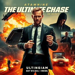 A captivating poster concept titled 'The Ultimate Chase' featuring Jason Statham