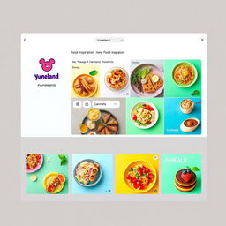 An Instagram page design for 'Yumeland', focusing on a vibrant and engaging aesthetic