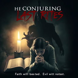 A chilling movie poster concept for 'The Conjuring 4: Last Rites (2024)