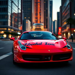 A stunning Ferrari 458 Italia in a vibrant red color, showcasing its sleek and aerodynamic design