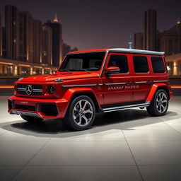 A stunning hybrid car design that combines elements of a LaFerrari and a G-Wagon, featuring sleek aerodynamic lines of the LaFerrari merged with the rugged, robust stance of the G-Wagon