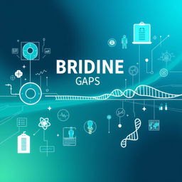 A striking visualization of bridging gaps in medicine, showcasing a diverse range of medical graphics