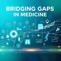 A striking visualization of bridging gaps in medicine, showcasing a diverse range of medical graphics