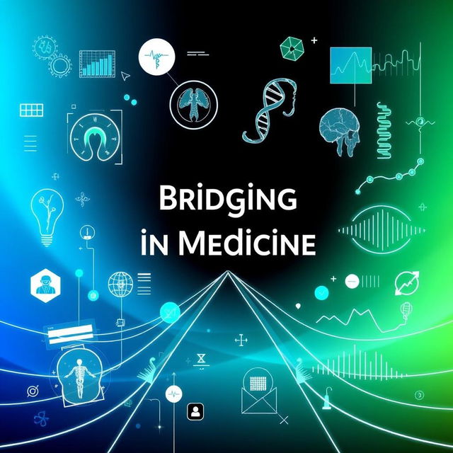 A striking visualization of bridging gaps in medicine, showcasing a diverse range of medical graphics