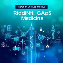 A striking visualization of bridging gaps in medicine, showcasing a diverse range of medical graphics without any text