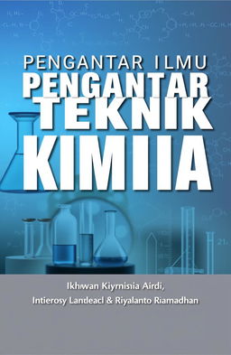 Book cover design for 'Pengantar Ilmu Teknik Kimia' featuring the title prominently displayed in bold lettering