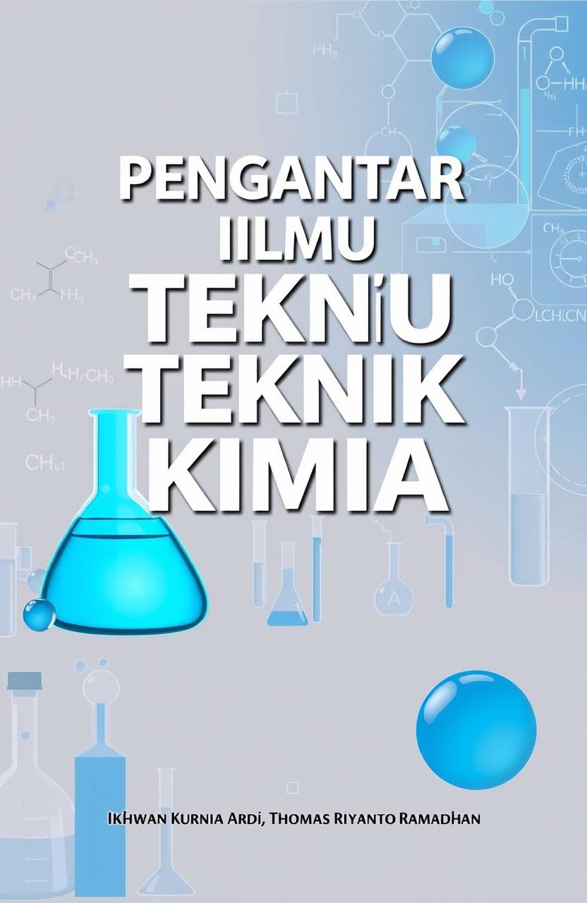 Book cover design for 'Pengantar Ilmu Teknik Kimia' featuring the title prominently displayed in bold lettering