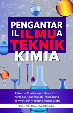 Book cover design for 'Pengantar Ilmu Teknik Kimia' featuring the title prominently displayed in bold lettering