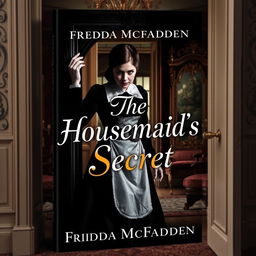 A captivating book cover design for 'The Housemaid's Secret' by Freida McFadden
